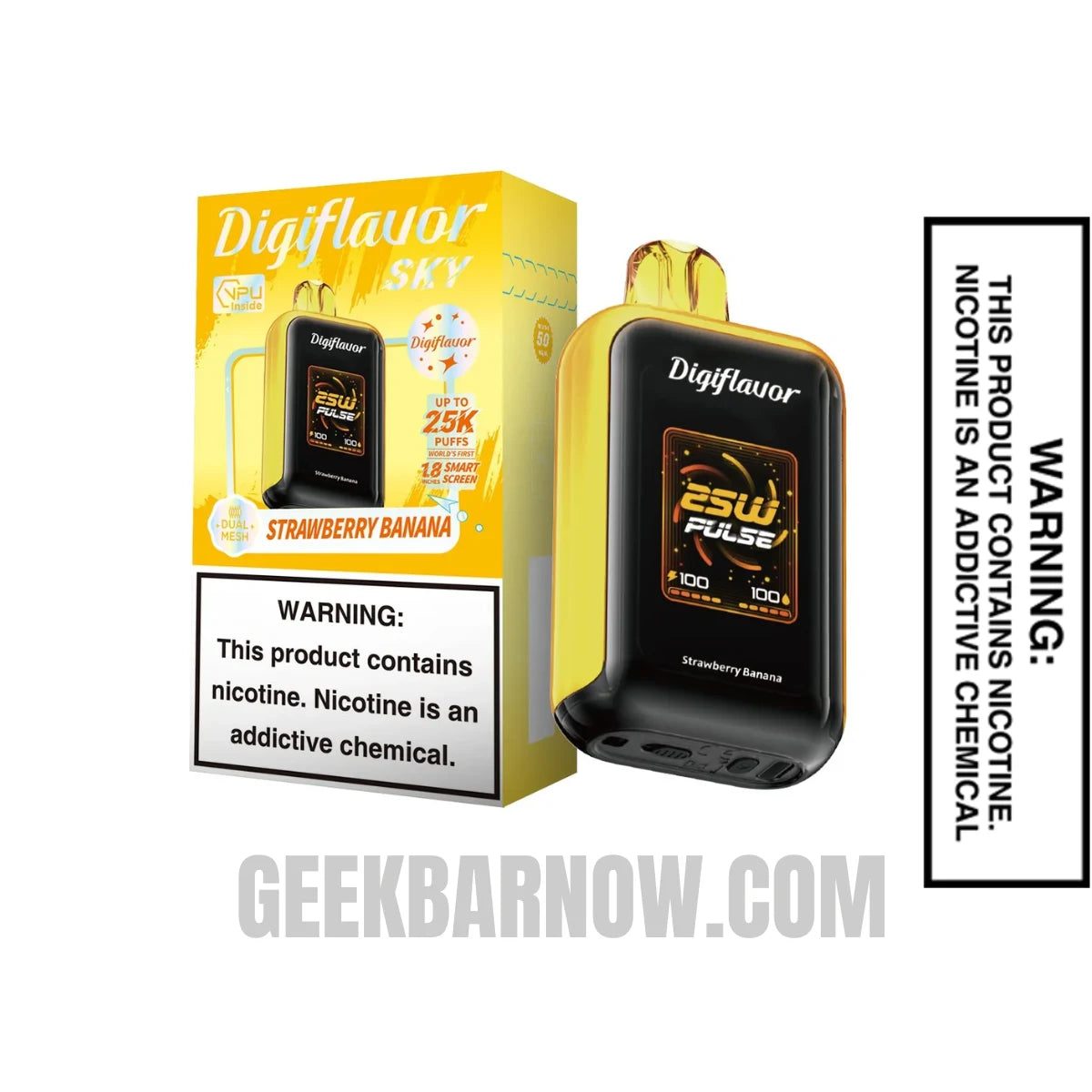 Strawberry Banana Digiflavor SKY Disposable Vape With Package Box
