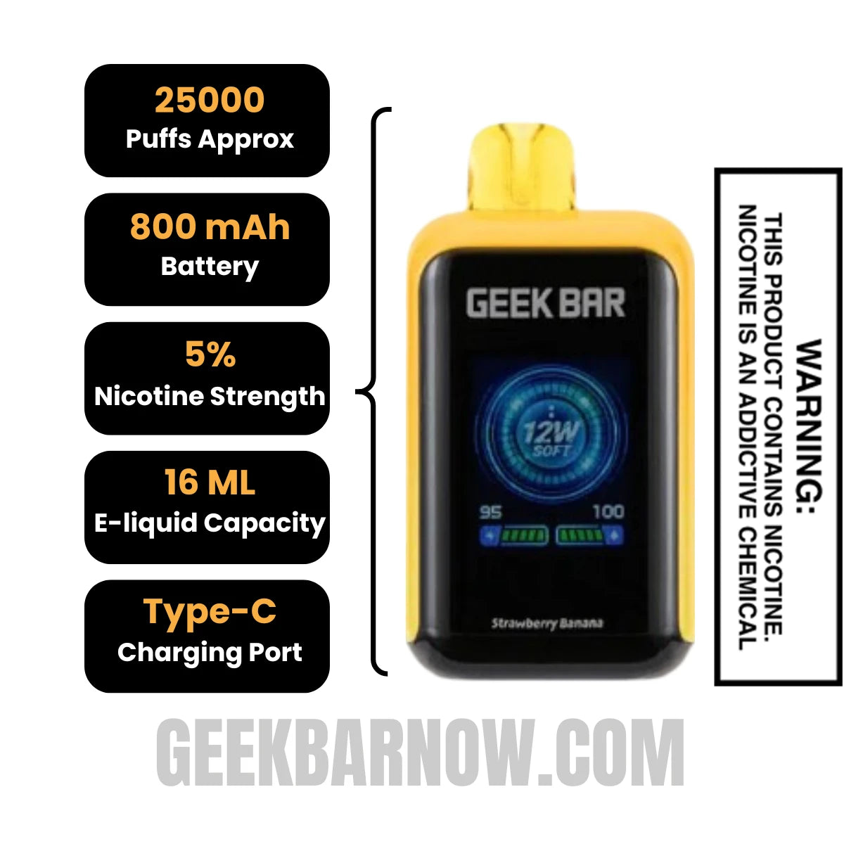 Strawberry Banana Geek Bar Skyview Vape | GeekBarNow.com Strawberry Banana Geek Bar Skyview Vape | GeekBarNow.com