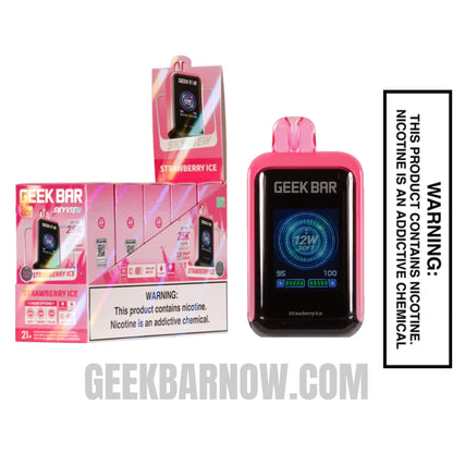 Strawberry Ice Geek Bar Skyview Vape With Bundle Pack