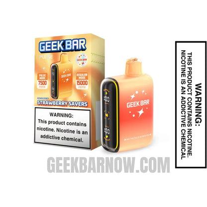 Strawberry Savers Geek Bar Pulse Savers Edition Vape With Package Box