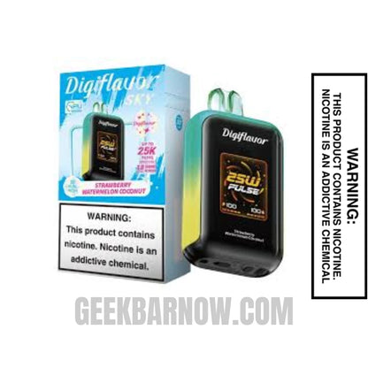 Strawberry Watermelon Coconut Digiflavor SKY Disposable Vape With Package Box