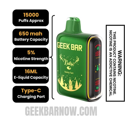 Sunny Tart Geek Bar Pulse Vape Specification