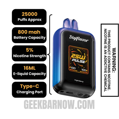 Triple Berry Digiflavor SKY Disposable Vape