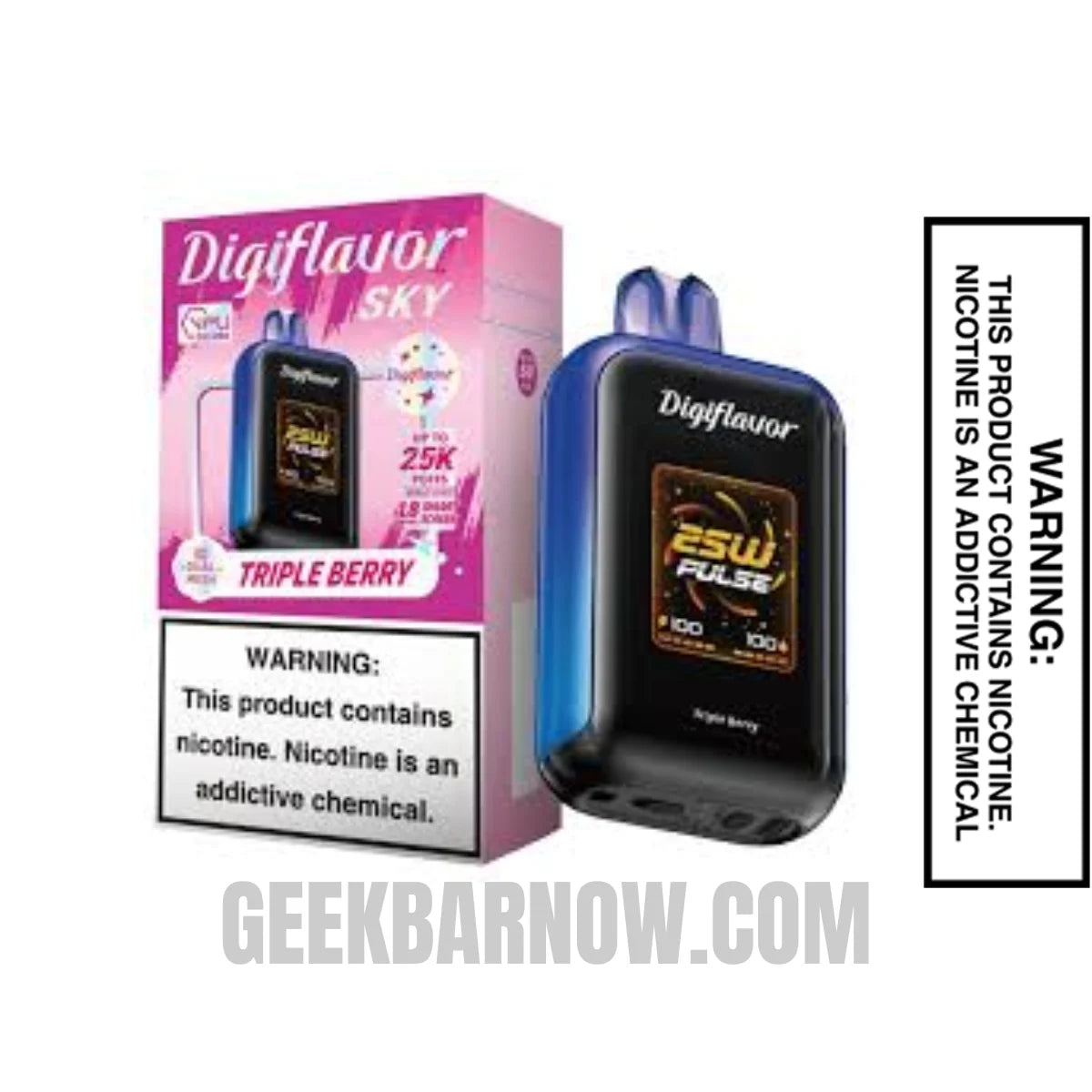 Triple Berry Digiflavor SKY Disposable Vape With Package Box