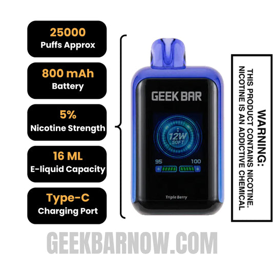 Triple Berry Geek Bar Skyview Vape Specifications