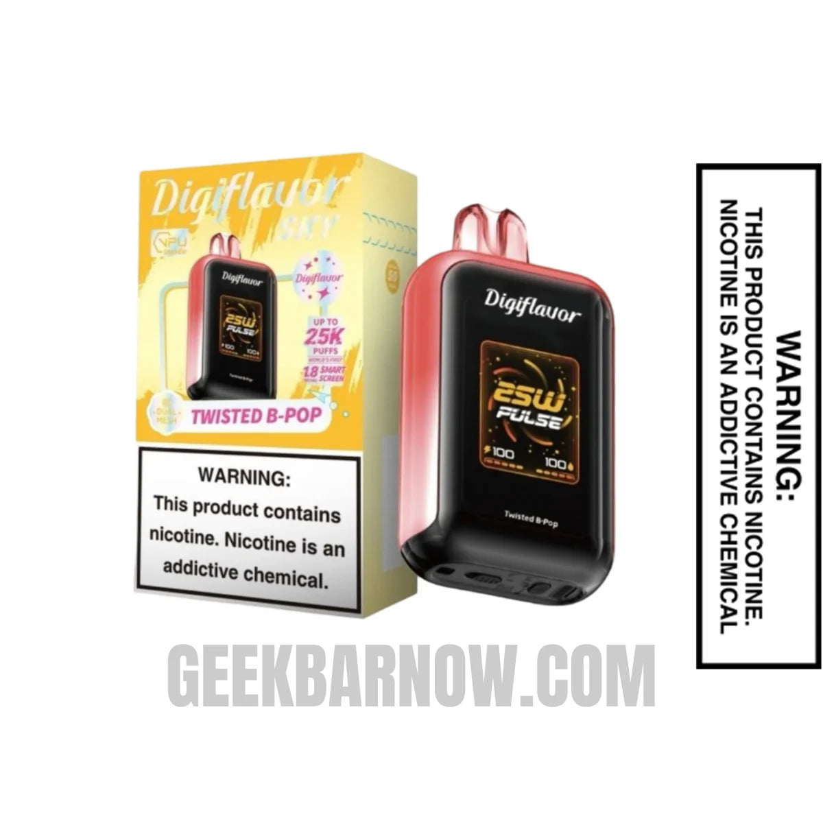 Twisted B-Pop Digiflavor SKY Disposable Vape With Package Box