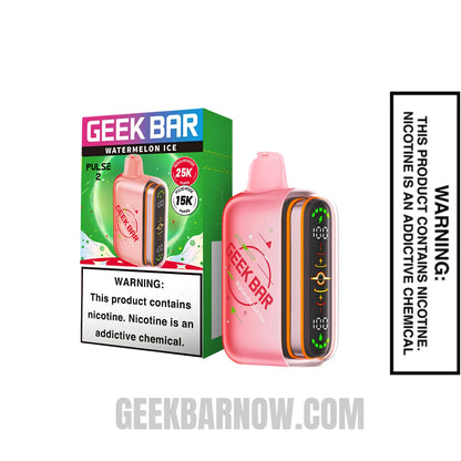 WatermelonIce Geek Bar Pulse 2 Disposable Vape with Package Box