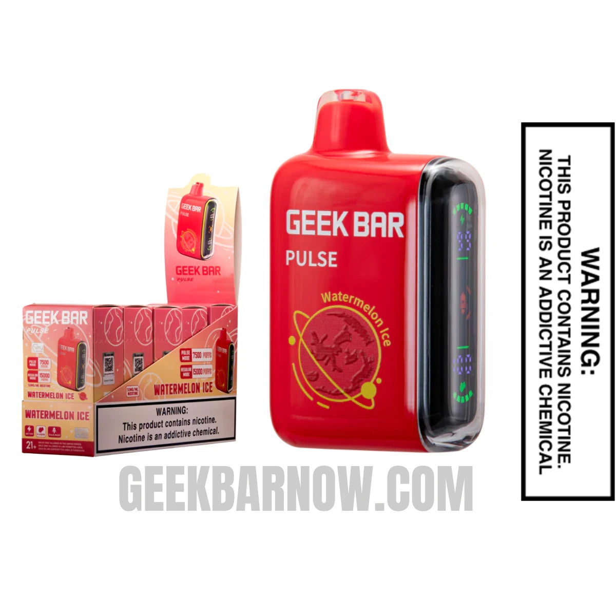 Watermelon Ice Geek Bar Pulse Vape With Bundle Pack