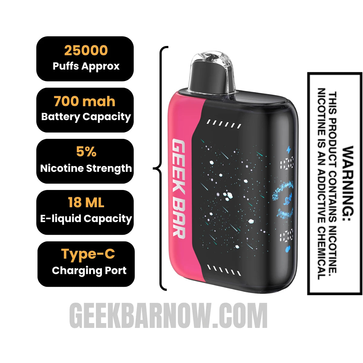 Wild Cherry Slush Geek Bar Pulse X Vape Specifcations